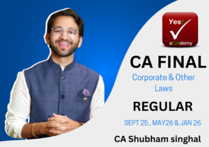 CA Inter- Corporate & Other Laws Regular In Depth (Paper 2) – May’26, Jan’26 & Sept’25